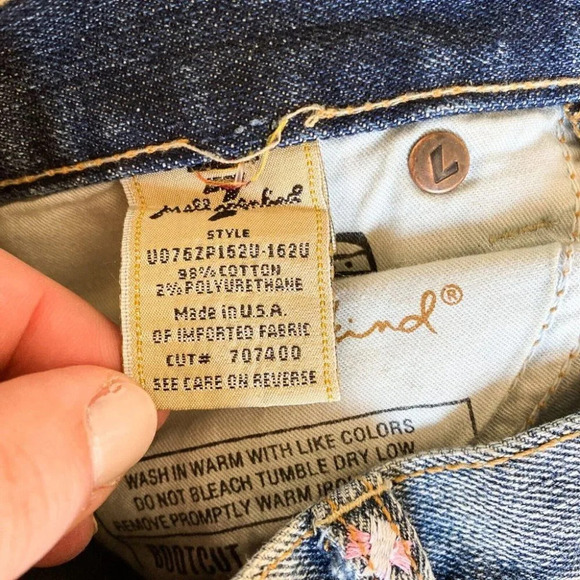 Zac Posen X 7 For All MAnkind Embroidered Low Waist Flared Jeans 31 - Picture 11 of 13